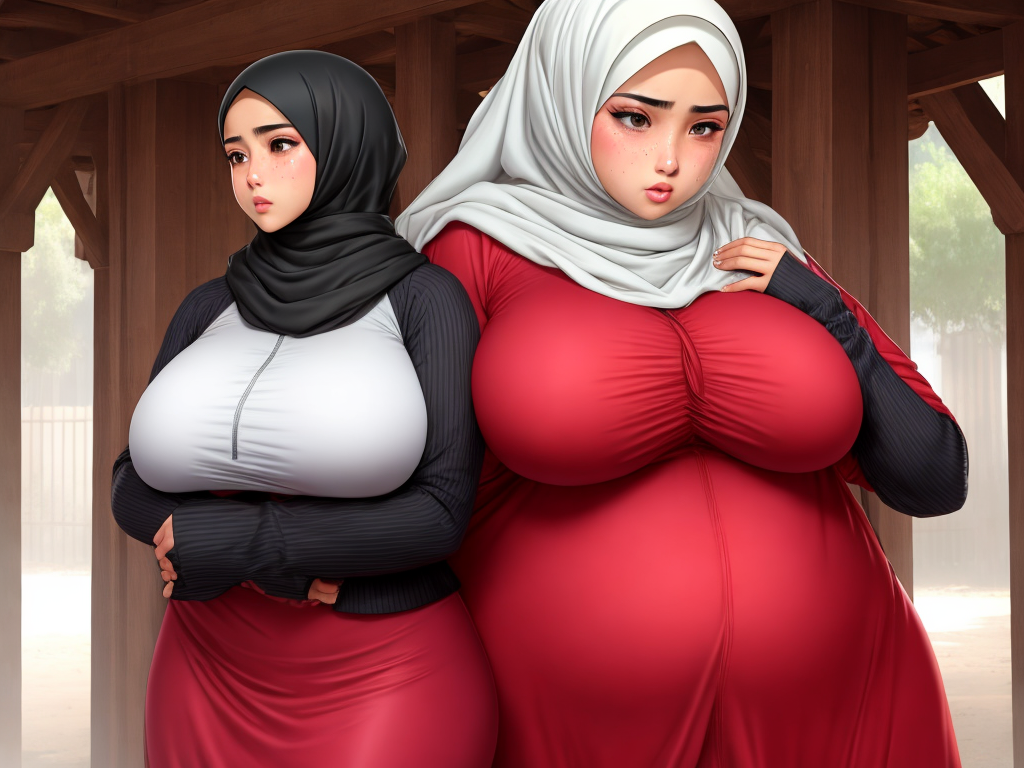 Generador De Arte Ai A Partir De Texto Hijab Exposed Huge Boobs Big