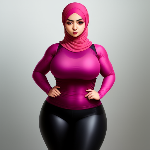 Générateur D Art Ai à Partir D Un Texte Hijab Girl With Big Tits In Tight Clothes Img
