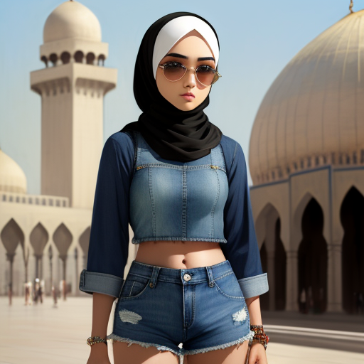 Ai Art Generator From Text Hijab Realistic Art Huge Boobs Short Crop Top Img