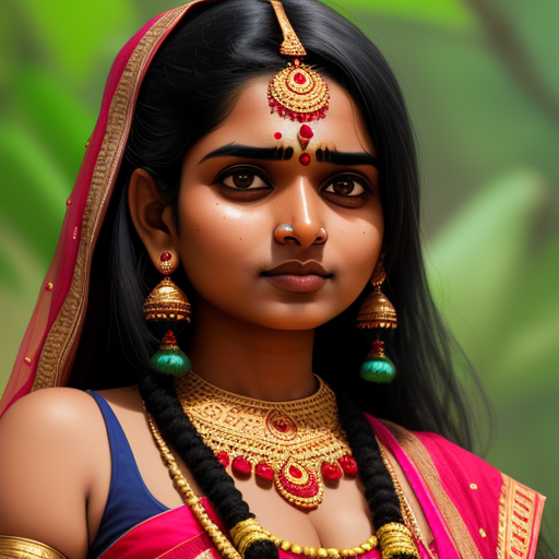 Ai Art Generator Do Texto Hindu Girl With Big Perfect Boobs Without