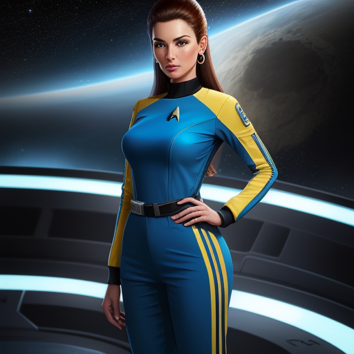 Ai Art Generator Do Texto Hot Girl From Star Trek Massive Round Extremly Img Converter Com