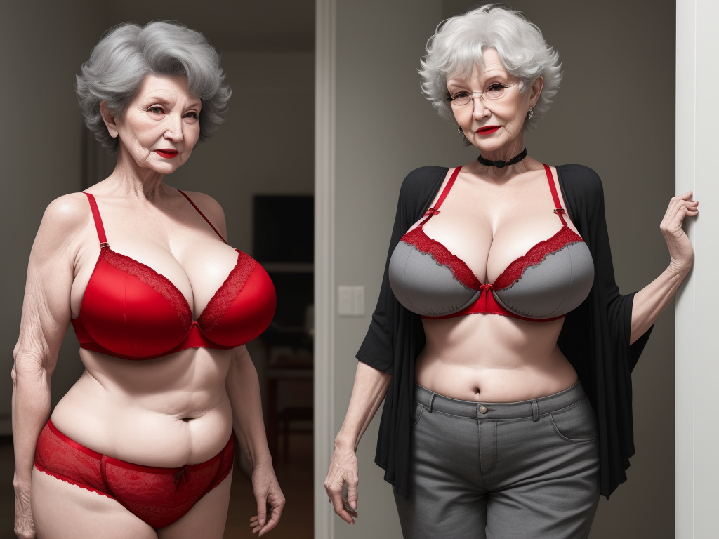 Image Ai Generator Sexd Granny Showing Her Huge Huge Huge Red Bra