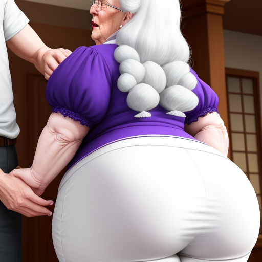 Image Enhancer White Granny Humongous Booty Her Husband Touch Her