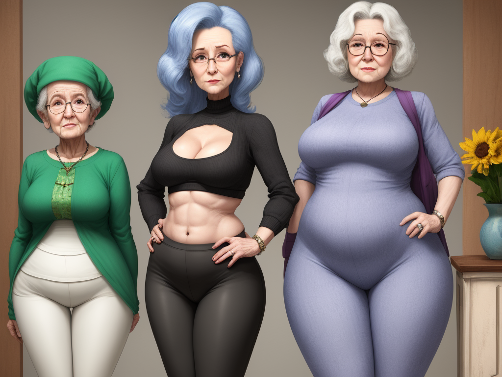 Image To Ai Granny Wide Hips Thigh Gap