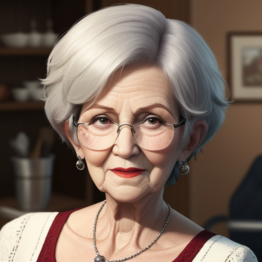 Image Upscaler Short Hair Granny Huge