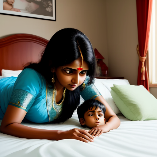 Photo Format Converter Indian Mom And Son In Bedroom Lying Bottomless
