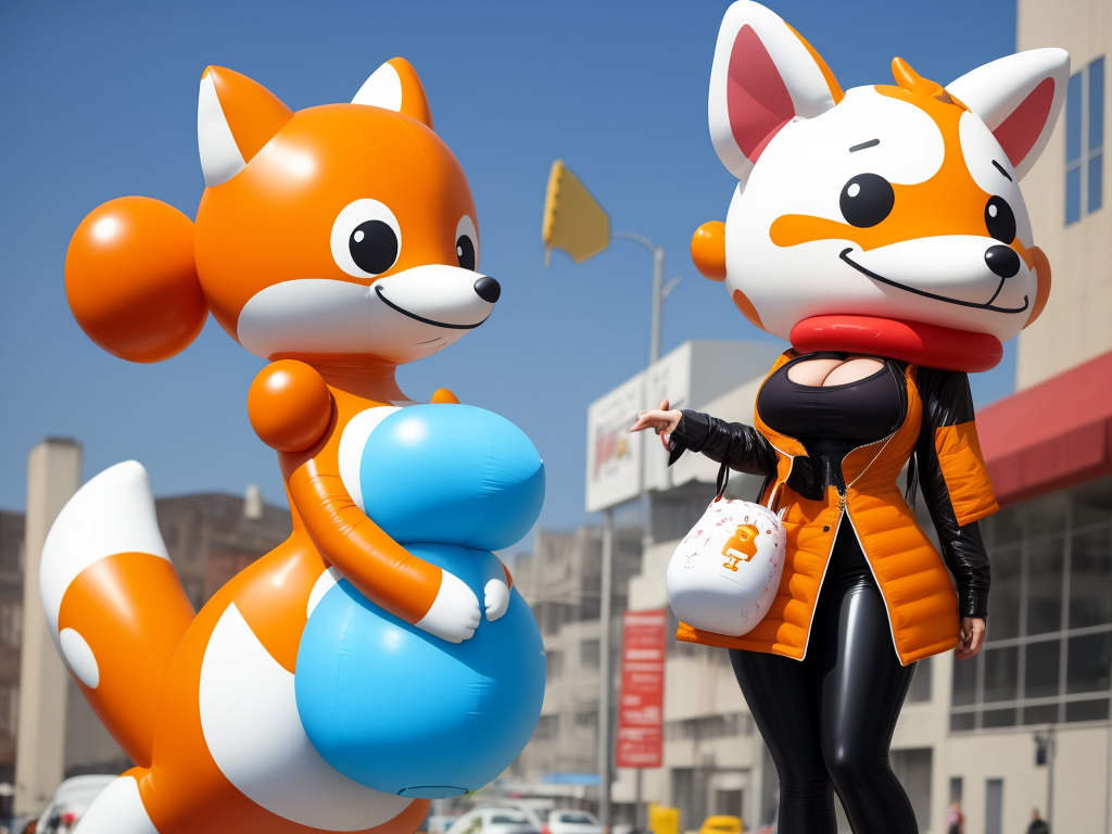 Resolution Change Online Inflatable Fox Anthropomorphic Big Tit Popping