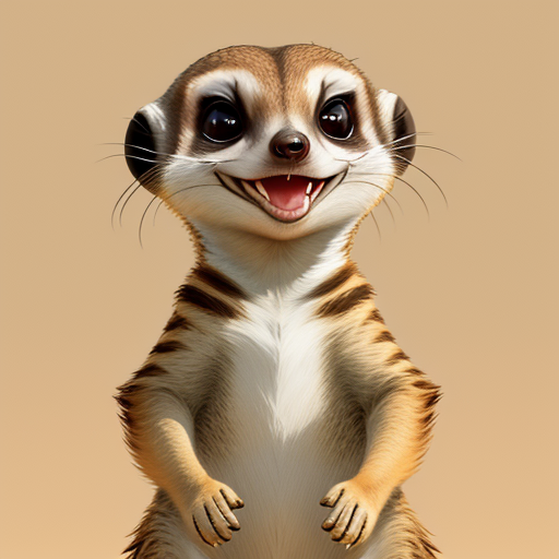 AI Art Generator from Text meerkat with a strongly open mouth | Img ...