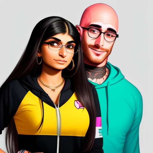 Ai Upscaler Mia Khalifa With Jonny Sins