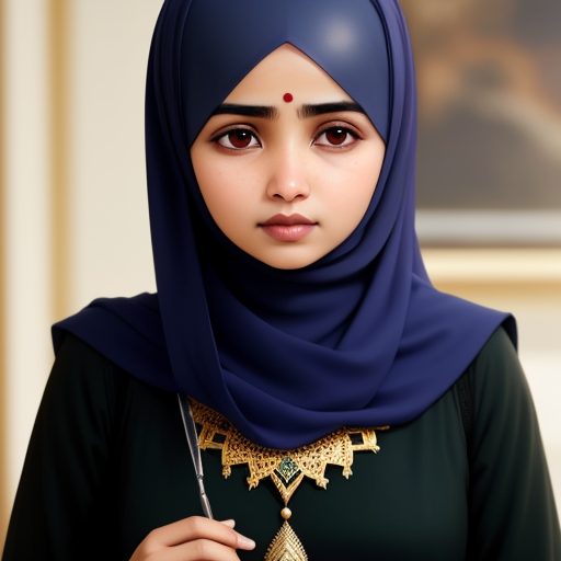 AI Art Generator from Text muslim girl without clothes | Img-converter.com