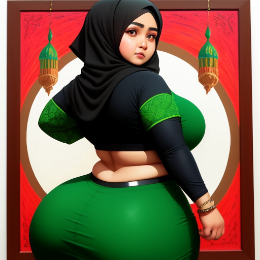 Ai Art Generator Z Tekstu Muslim Woman With A Big Booty Img Converter Com