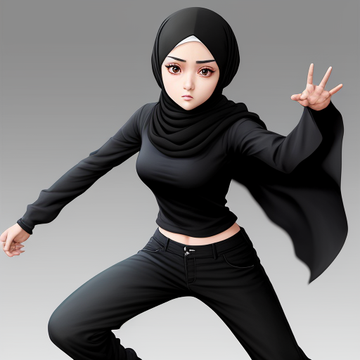 Ai Art Generator Do Texto Nude Girl Showing Boobs Wear Hijab And Black Pant Img