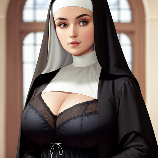 Image Size Converter Nun Big Boobs With Lingerie 