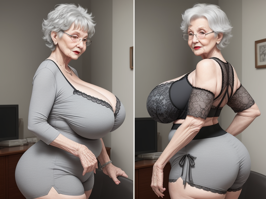 Photo P Sexd Granny Showing Her Huge Huge Huge Bras Full