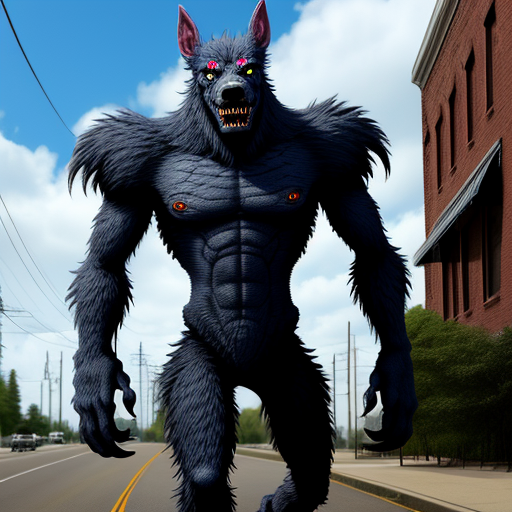 change images: Photorealistic 8D The Real Monster Dogman