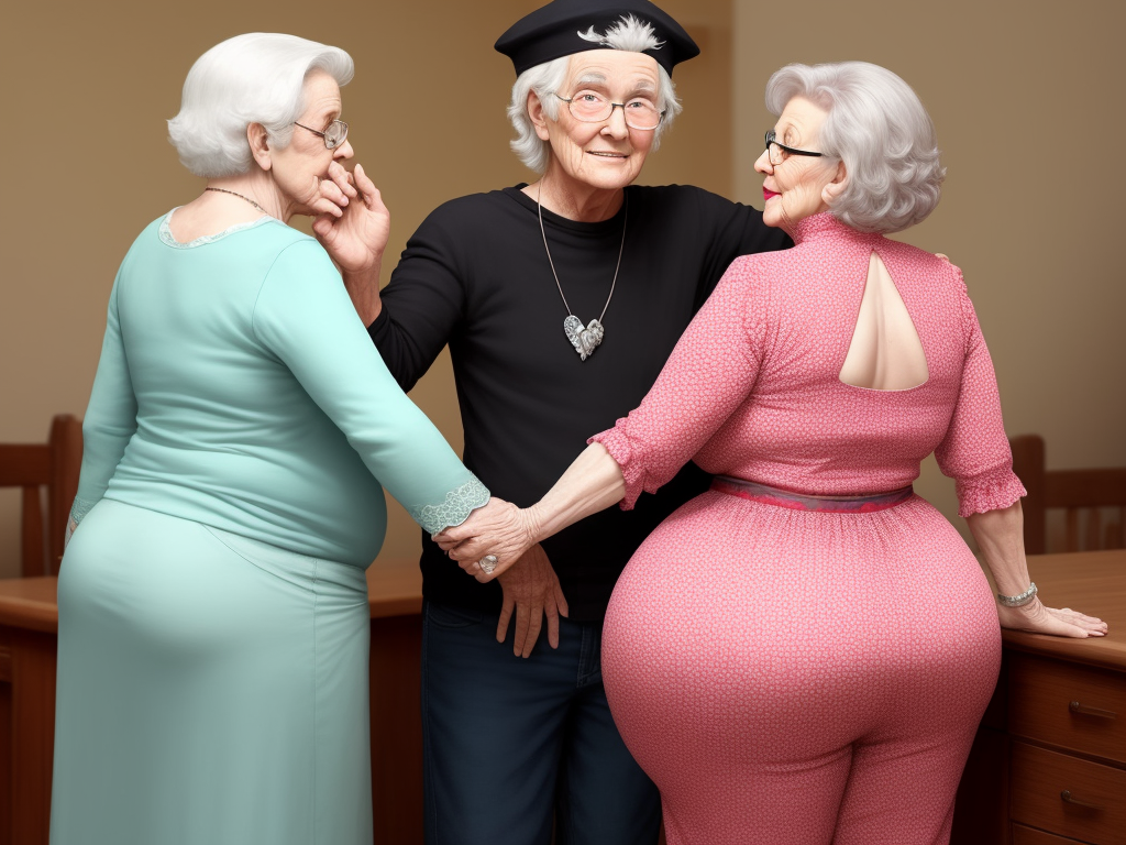 Pic Converter Granny Showing Her Big Booty Touching Manfriend