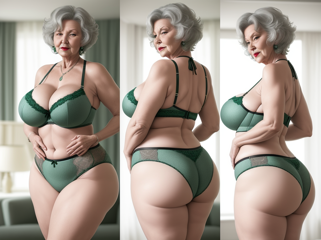 Ai Image Generator Sexie Granny Showing Her Huge Big Booty White