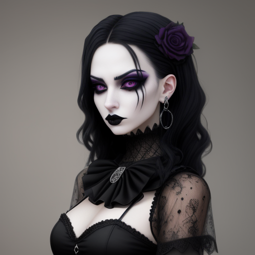 pixel wallpaper 4k: Goth woman in dessous