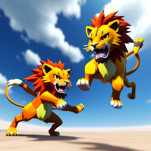 Hd pictures pokémon lion combat