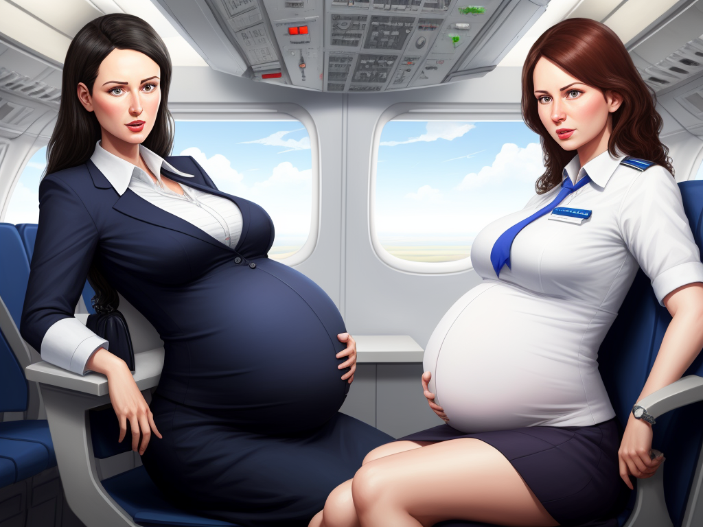 ai-software-for-photos-pregnant-flight-attendant-woman