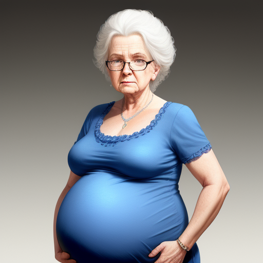 Hi Res Pic Pregnant Grandmother