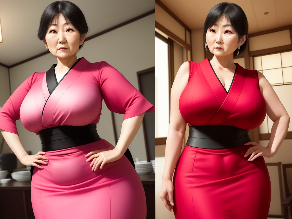 Ai Image Software Pretty Japanese Aunt With Big Bloated Belly In 0212