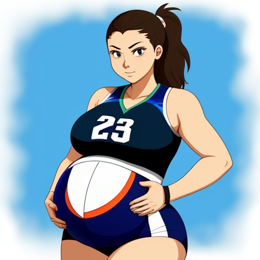 print 4k images beautiful woman pregnancy volleyball player