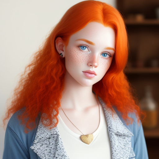 Best Text To Image Ai Realistic Beautiful Ginger Babe Alot Of Freckels