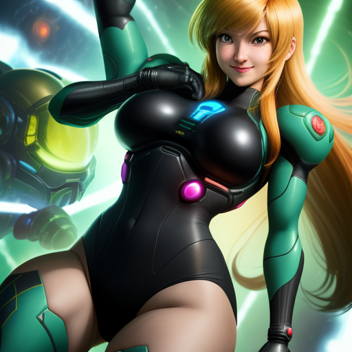 Generatore D Arte Ai A Partire Dal Testo Samus From Metroid Completely