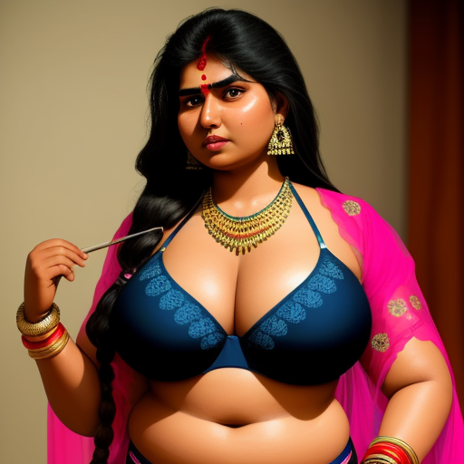 Ai Art Generator Z Tekstu Sexy Big Boobs Indian Woman In Stickini Lingerie Img