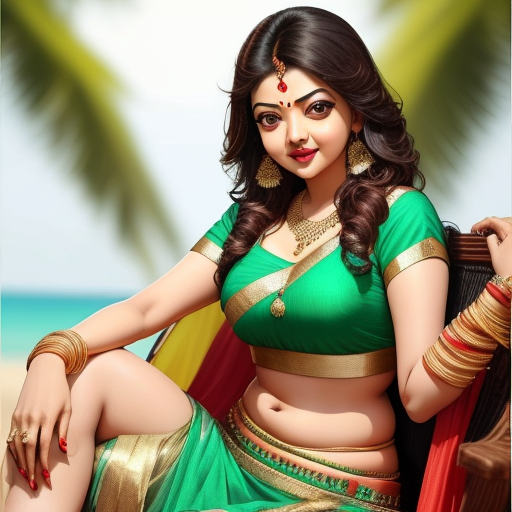 Ai Art Generator From Text Sexy Indian Actress Kajal Agarwal Big Boobs