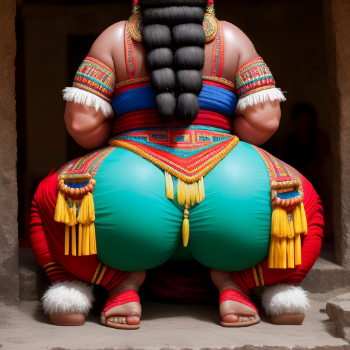 Ai Art Generator From Text Sexy Mayan Girl With Big Ass Squating Showing Img