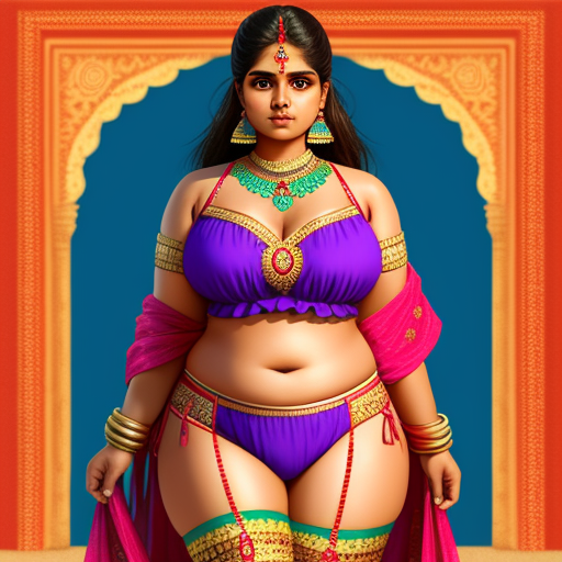 Generador de arte AI a partir de texto Short sexy Big boobs Indian woman lingerie | Img-converter.com