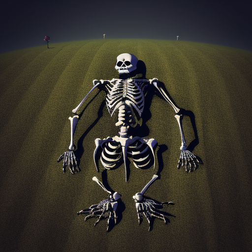 Ai Created Pictures Skeletons Come Out Of The Ground