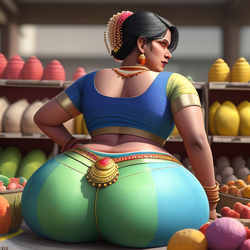 Ai Created Pictures South Indian Aunty With A Huge Ass Bending Over 6363