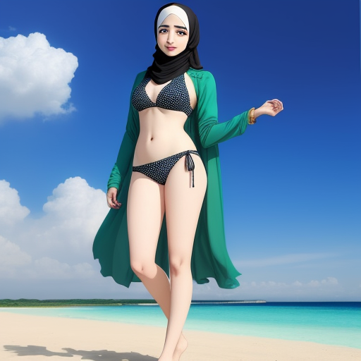 Generatore Darte Ai A Partire Dal Testo Tamannah Bhatia In Hijab Wearing Bikini Visible Img