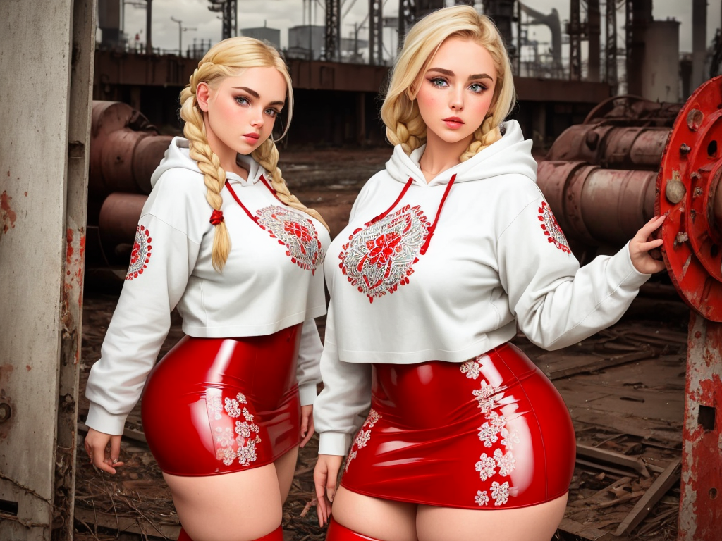 AI Art Generator from Text thicc girl wearing a modern casual very