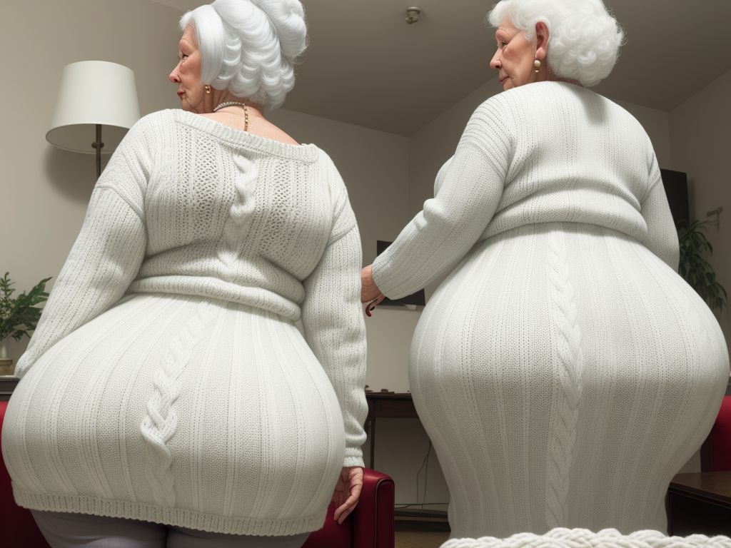 Turn Photo To 4k White Granny Big Booty Wide Hips Knitting