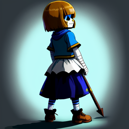 Generator Seni Ai Dari Teks Undertale Frisk Img