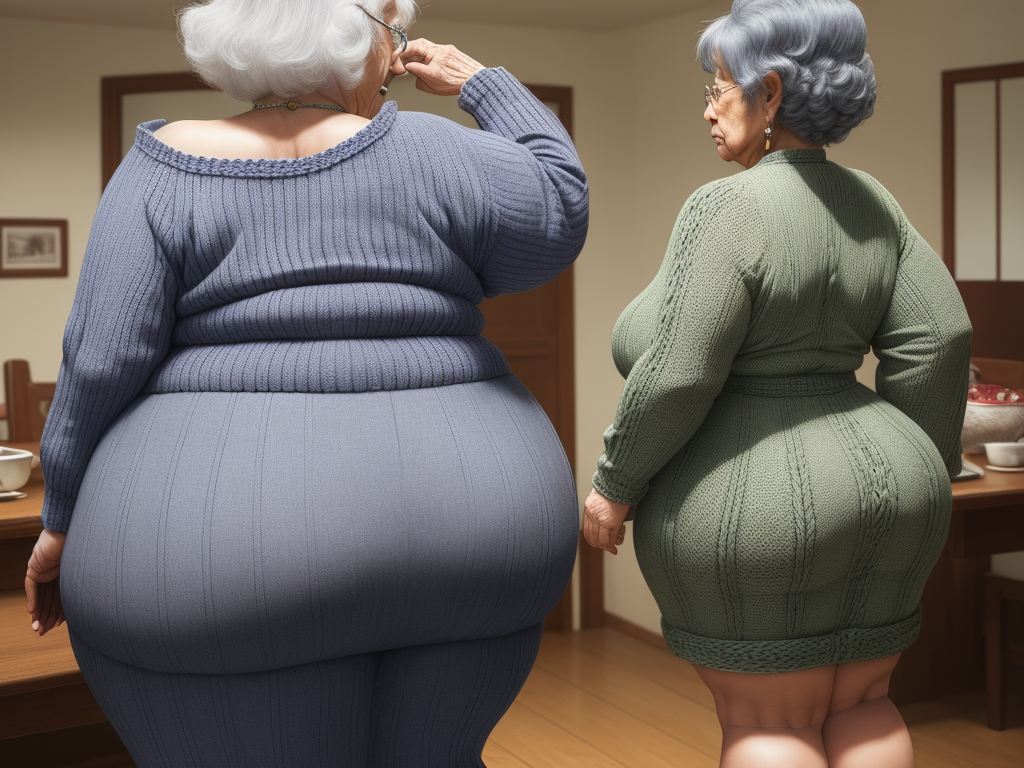 Upload Image Grandma Wide Hips Big Hips Gles Knitting