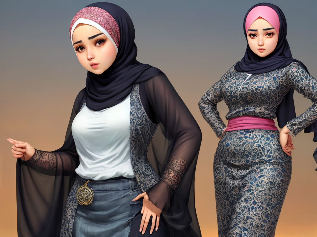 Generator Seni Ai Dari Teks Very Beautiful Hijab Girls Showing Huge Saggy Img