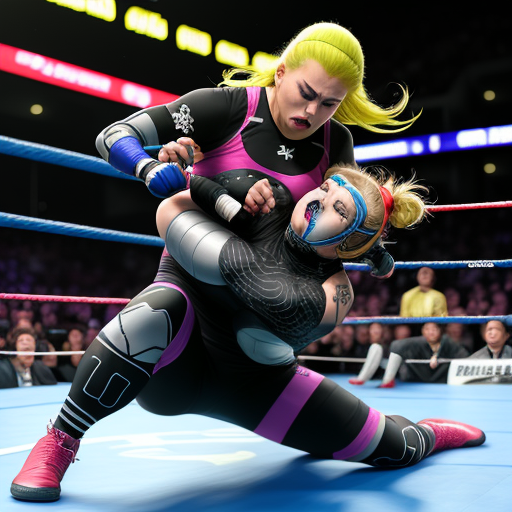 Ai image modifier: Woman wrestling